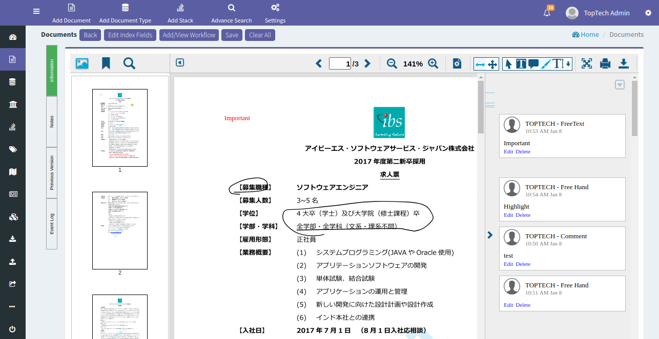 Document Annotation